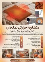 تشکچه نمک طبی حرارتی 6۰ وات / کمپرس گرم نمک / درمان درد موضعی / رنگ کالباسی/سنسور دار - تصویر 2