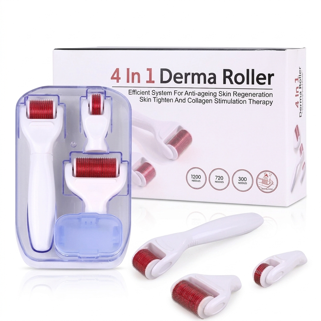 درمارولر با 3 سری قابل تعویض(Derma roller)